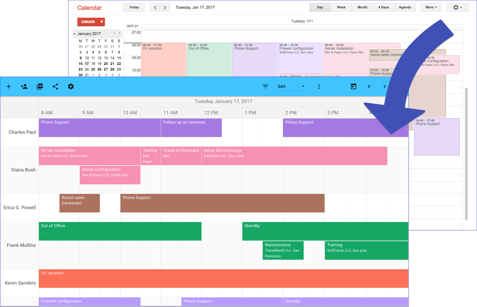 GANTTplanner Turn your Google Calendar into a Gantt chart
